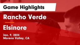 Rancho Verde  vs Elsinore  Game Highlights - Jan. 9, 2024