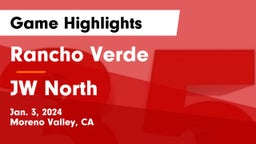 Rancho Verde  vs JW North  Game Highlights - Jan. 3, 2024