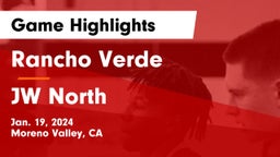 Rancho Verde  vs JW North  Game Highlights - Jan. 19, 2024