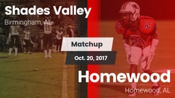 Matchup: Shades Valley High vs. Homewood  2017