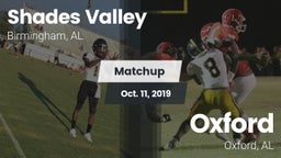 Matchup: Shades Valley High vs. Oxford  2019