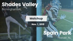 Matchup: Shades Valley High vs. Spain Park  2019