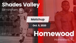 Matchup: Shades Valley High vs. Homewood  2020
