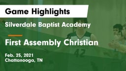 Silverdale Baptist Academy vs First Assembly Christian  Game Highlights - Feb. 25, 2021