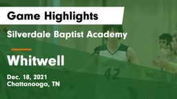 Silverdale Baptist Academy vs Whitwell  Game Highlights - Dec. 18, 2021