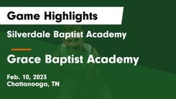 Silverdale Baptist Academy vs Grace Baptist Academy  Game Highlights - Feb. 10, 2023