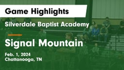 Silverdale Baptist Academy vs Signal Mountain  Game Highlights - Feb. 1, 2024