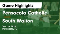 Pensacola Catholic  vs South Walton Game Highlights - Jan. 20, 2018