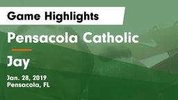 Pensacola Catholic  vs Jay  Game Highlights - Jan. 28, 2019