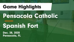 Pensacola Catholic  vs Spanish Fort  Game Highlights - Dec. 28, 2020