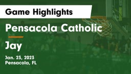 Pensacola Catholic  vs Jay  Game Highlights - Jan. 23, 2023
