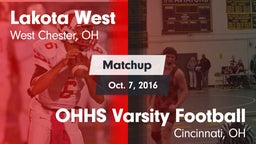 Matchup: Lakota West vs. OHHS Varsity Football 2016