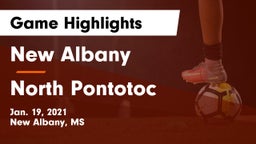 New Albany  vs North Pontotoc  Game Highlights - Jan. 19, 2021