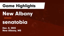 New Albany  vs senatobia  Game Highlights - Dec. 8, 2023