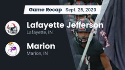 Recap: Lafayette Jefferson  vs. Marion  2020