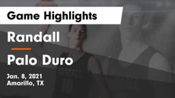 Randall  vs Palo Duro  Game Highlights - Jan. 8, 2021