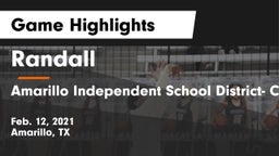 Randall  vs Amarillo Independent School District- Caprock  Game Highlights - Feb. 12, 2021