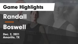 Randall  vs Boswell   Game Highlights - Dec. 2, 2021