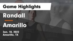 Randall  vs Amarillo  Game Highlights - Jan. 18, 2022