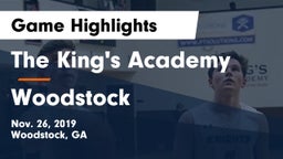 The King's Academy vs Woodstock  Game Highlights - Nov. 26, 2019