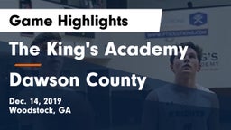 The King's Academy vs Dawson County  Game Highlights - Dec. 14, 2019