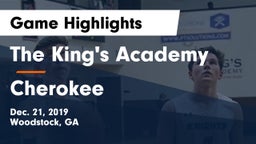The King's Academy vs Cherokee  Game Highlights - Dec. 21, 2019