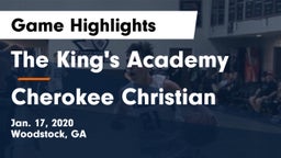 The King's Academy vs Cherokee Christian  Game Highlights - Jan. 17, 2020