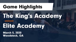 The King's Academy vs Elite Academy Game Highlights - March 5, 2020