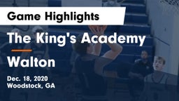 The King's Academy vs Walton Game Highlights - Dec. 18, 2020