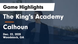 The King's Academy vs Calhoun Game Highlights - Dec. 22, 2020