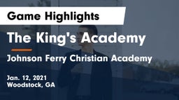 The King's Academy vs Johnson Ferry Christian Academy Game Highlights - Jan. 12, 2021