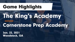 The King's Academy vs Cornerstone Prep Academy Game Highlights - Jan. 22, 2021