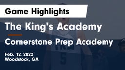 The King's Academy vs Cornerstone Prep Academy Game Highlights - Feb. 12, 2022