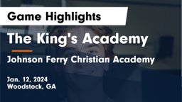 The King's Academy vs Johnson Ferry Christian Academy Game Highlights - Jan. 12, 2024