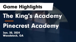 The King's Academy vs Pinecrest Academy  Game Highlights - Jan. 30, 2024