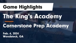 The King's Academy vs Cornerstone Prep Academy Game Highlights - Feb. 6, 2024