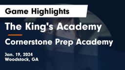 The King's Academy vs Cornerstone Prep Academy Game Highlights - Jan. 19, 2024