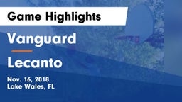 Vanguard  vs Lecanto  Game Highlights - Nov. 16, 2018