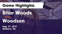 Briar Woods  vs Woodson  Game Highlights - Aug. 31, 2019