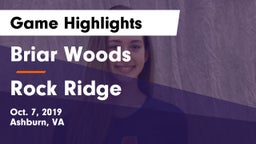 Briar Woods  vs Rock Ridge  Game Highlights - Oct. 7, 2019