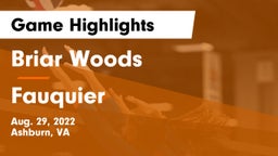 Briar Woods  vs Fauquier  Game Highlights - Aug. 29, 2022