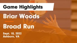 Briar Woods  vs Broad Run  Game Highlights - Sept. 10, 2022