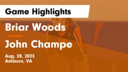 Briar Woods  vs John Champe   Game Highlights - Aug. 28, 2023