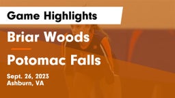 Briar Woods  vs Potomac Falls Game Highlights - Sept. 26, 2023