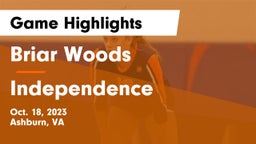 Briar Woods  vs Independence  Game Highlights - Oct. 18, 2023