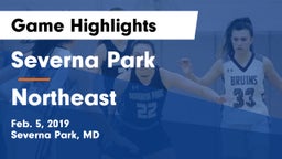 Severna Park  vs Northeast  Game Highlights - Feb. 5, 2019