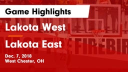Lakota West  vs Lakota East  Game Highlights - Dec. 7, 2018