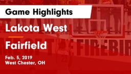 Lakota West  vs Fairfield  Game Highlights - Feb. 5, 2019