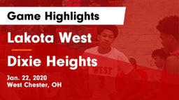 Lakota West  vs Dixie Heights  Game Highlights - Jan. 22, 2020