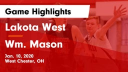 Lakota West  vs Wm. Mason  Game Highlights - Jan. 10, 2020
